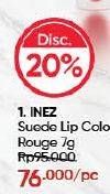 Promo Harga Inez Suede Lip Cream  - Guardian
