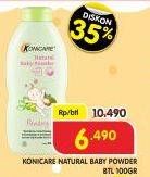 Promo Harga KONICARE Natural Baby Powder Powdery 100 gr - Superindo