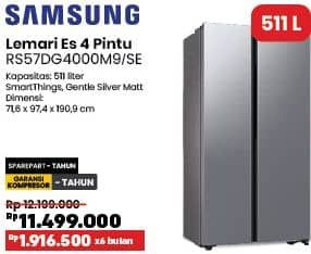 Promo Harga Samsung RS57DG4000M9 Kulkas Side by Side 583L   - COURTS
