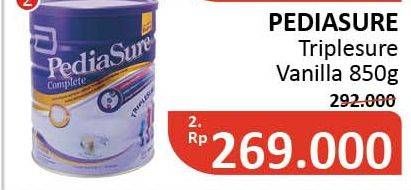 Promo Harga PEDIASURE Complete Triplesure Vanila 850 gr - Alfamidi