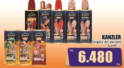 Promo Harga Kanzler Sosis Single All Variants 60 gr - Hari Hari