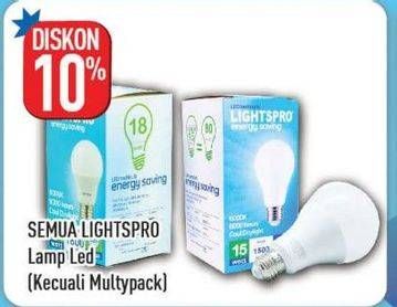 Promo Harga LIGHTSPRO Lampu LED Bulb  - Hypermart