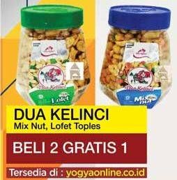 Promo Harga DUA KELINCI Kacang Lofet Daun Jeruk  - Yogya