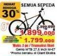 Promo Harga GENIO Mountain Bike MTB 27.5" M-57  - Giant
