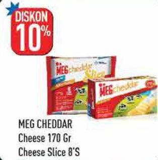 Promo Harga Meg Cheddar Slice / Cheese  - Hypermart