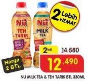 Promo Harga NU Teh Tarik/Milk Tea 330ml  - Superindo