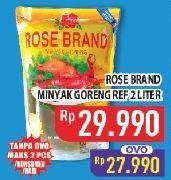 Promo Harga Rose Brand Minyak Goreng 2000 ml - Hypermart