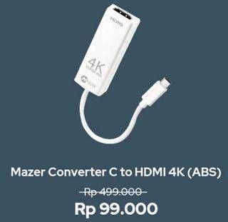 Promo Harga MAZER Converter USB-C to HDMI 4K  - iBox