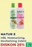 Promo Harga NATUR-E Hand Body Lotion Daily Nourishing Moisturizing, Revitalizing 245 ml - Yogya