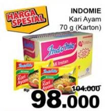 Promo Harga INDOMIE Mi Kuah Kari Ayam per 40 pcs 72 gr - Giant