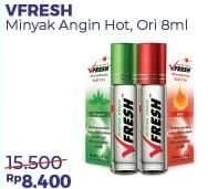Promo Harga CAP LANG VFresh Aromatherapy Original, Hot 8 ml - Alfamart