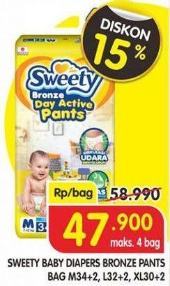 Promo Harga Sweety Bronze Pants L30+2, XL26+2, M34+2 28 pcs - Superindo