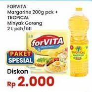 Promo Harga Forvita Margarine + Tropical Minyak Goreng  - Indomaret