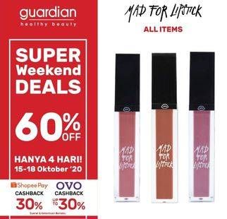 Promo Harga MAD FOR LIPSTICK Lip Cream All Variants  - Guardian