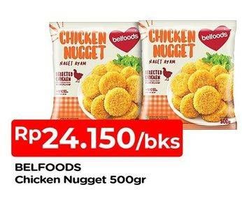 Promo Harga BELFOODS Nugget Chicken Nugget 500 gr - TIP TOP