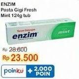 Promo Harga ENZIM Pasta Gigi Fresh Mint 124 gr - Indomaret