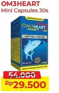 Promo Harga OMEHEART Omega 3 Natural Fish Oil 30 pcs - Alfamart