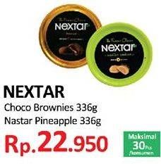 Promo Harga NABATI Nextar Cookies Brownies Choco Delight, Nastar Pineapple Jam 336 gr - Yogya