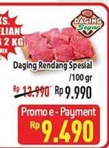 Promo Harga Daging Rendang Sapi Spesial per 100 gr - Hypermart