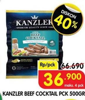 Promo Harga KANZLER Beef Cocktail 500 gr - Superindo