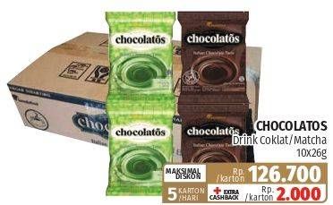 Promo Harga Chocolatos Chocolate Bubuk Choco, Matcha per 80 sachet 26 gr - Lotte Grosir