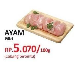 Promo Harga Ayam Fillet per 100 gr - Yogya