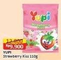 Promo Harga Yupi Candy Strawberry Kiss 110 gr - Alfamart
