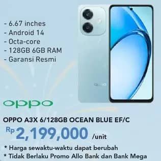 Promo Harga Oppo A3x  - Carrefour