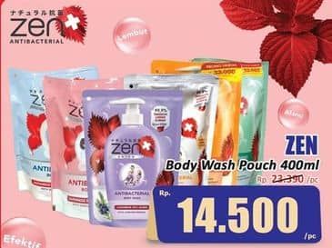 Promo Harga ZEN Anti Bacterial Body Wash 400 ml - Hari Hari