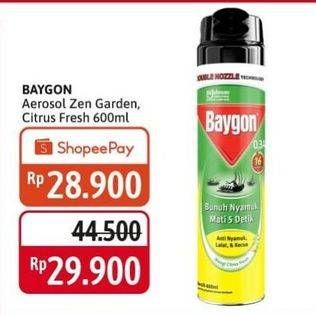Promo Harga Baygon Insektisida Spray Zen Garden, Citrus Fresh 600 ml - Alfamidi