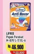 Promo Harga Lifree Popok Perekat Menyerap dan Kering M8, M9, L7, XL6 6 pcs - Alfamart