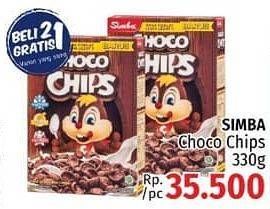 Promo Harga SIMBA Cereal Choco Chips 330 gr - LotteMart