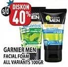 Promo Harga Garnier Men Acno Fight Facial Foam All Variants 100 ml - Hypermart
