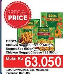 Promo Harga FIESTA Naget PizzABC, Zoo, Cheese123 500 gr - Hypermart