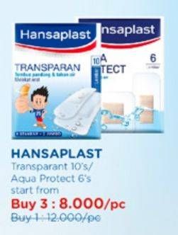 Promo Harga Hansaplast Transparant 10