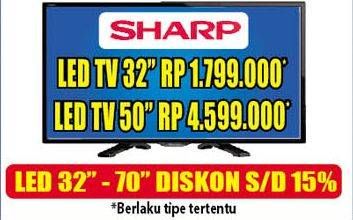 Promo Harga SHARP LED TV 50"  - Hypermart