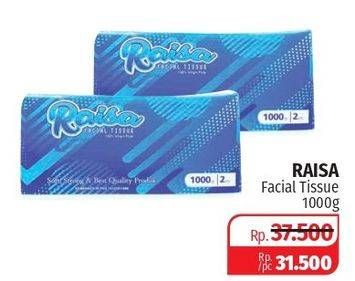 Promo Harga RAISA Facial Tissue 1000 gr - Lotte Grosir