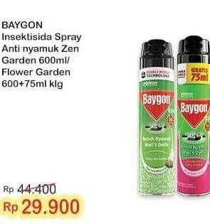 Promo Harga Baygon Insektisida Spray Zen Garden, Flower Garden 675 ml - Indomaret