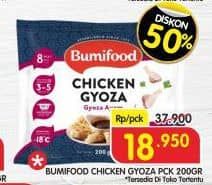 Bumifood Chicken Gyoza 200 gr Diskon 50%, Harga Promo Rp18.950, Harga Normal Rp37.900, Toko Tertentu