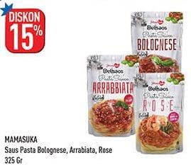 Promo Harga MAMASUKA Delisaos Saus Pasta Arrabbiata, Bolognese, Rose 315 gr - Hypermart