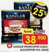 Promo Harga Kanzler Frankfurter Garlic, Black Pepper 300 gr - Superindo