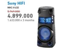 Promo Harga SONY Hifi MHC-V43D 1 pcs - Electronic City