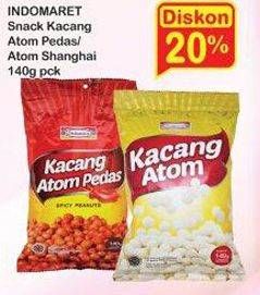 Promo Harga INDOMARET Kacang Atom Pedas, Shanghai 140 gr - Indomaret