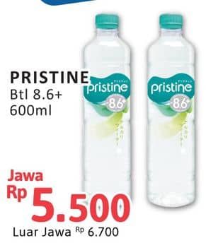 Promo Harga Pristine 8 Air Mineral 600 ml - Alfamidi