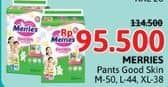 Promo Harga Merries Pants Good Skin L44, M50, XL38 38 pcs - Alfamidi