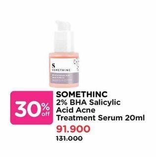 Promo Harga Somethinc 2% BHA Salicylic Acid Acne Treatment 20 ml - Watsons