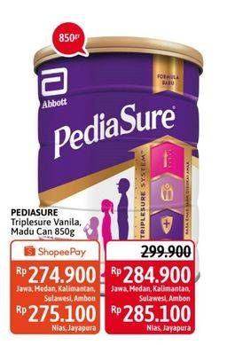 Promo Harga PEDIASURE Complete Triplesure Madu, Vanila 850 gr - Alfamidi