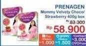 Promo Harga Prenagen Mommy Velvety Chocolate, Lovely Strawberry 400 gr - Indomaret