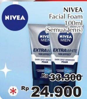 Promo Harga NIVEA Facial Foam All Variants 100 ml - Giant