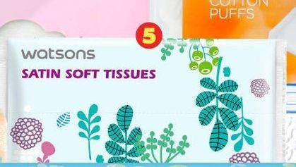 Promo Harga WATSONS X-Flower Travel Pack Tissue per 2 pouch 60 pcs - Watsons